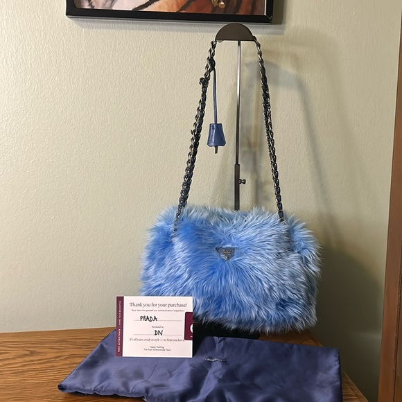 Prada Handbags - Prada fuzzy Crossbody